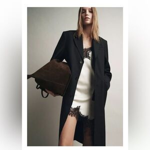 Zara OVERSIZED TAILORED COAT ZW COLLECTION Sz M